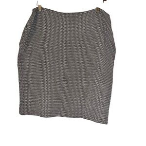 St. John women’s taupe white tweed textured skirt size 10